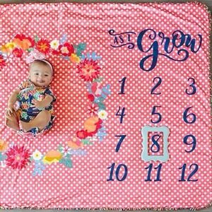 Matilda Jane "As I Grow" 62" X 54" Plush Velvety Baby Blanket